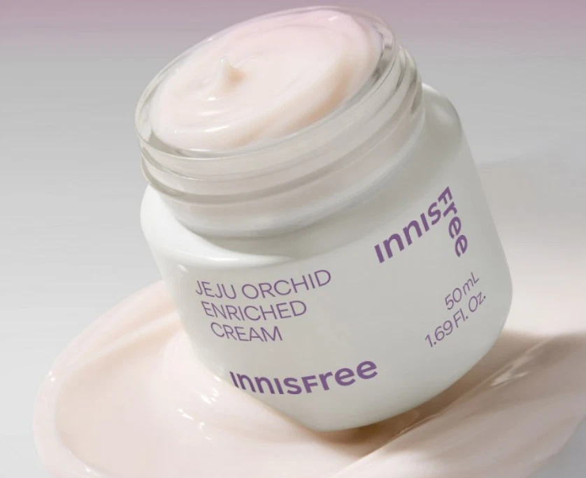 Crema enriquecida con orquídeas Innisfree Jeju 50 ml elasticidad antienvejecimiento cuidado de la piel Corea Foto 2 de 3