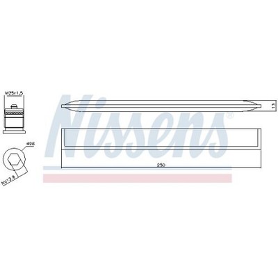 Filtre Déshydratant Nissens 95341 Climatisation - Compatible Renault Espace, Laguna, Vel Satis