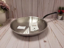 Brand New Mauviel M'URBAN 3 Brushed Stainless Steel 11.8" Frying Pan Onyx Handle