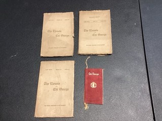 (4) Chi Omega Sorority Fraternity Manuals Books Antique Early 1900s Kentucky