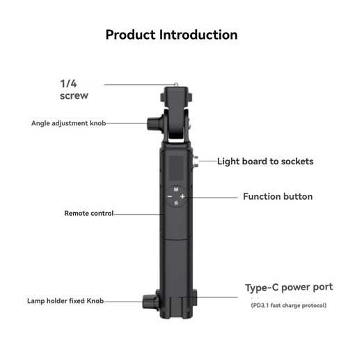 AL60 Inflatable Foldable Air Tube Light LED Light Fill Light 2700-6500K6052 - Picture 6 of 10
