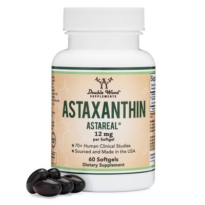 Astaxanthin - Triple Strength 12mg (Only Patented Astaxanthin (Astrareal) wit...