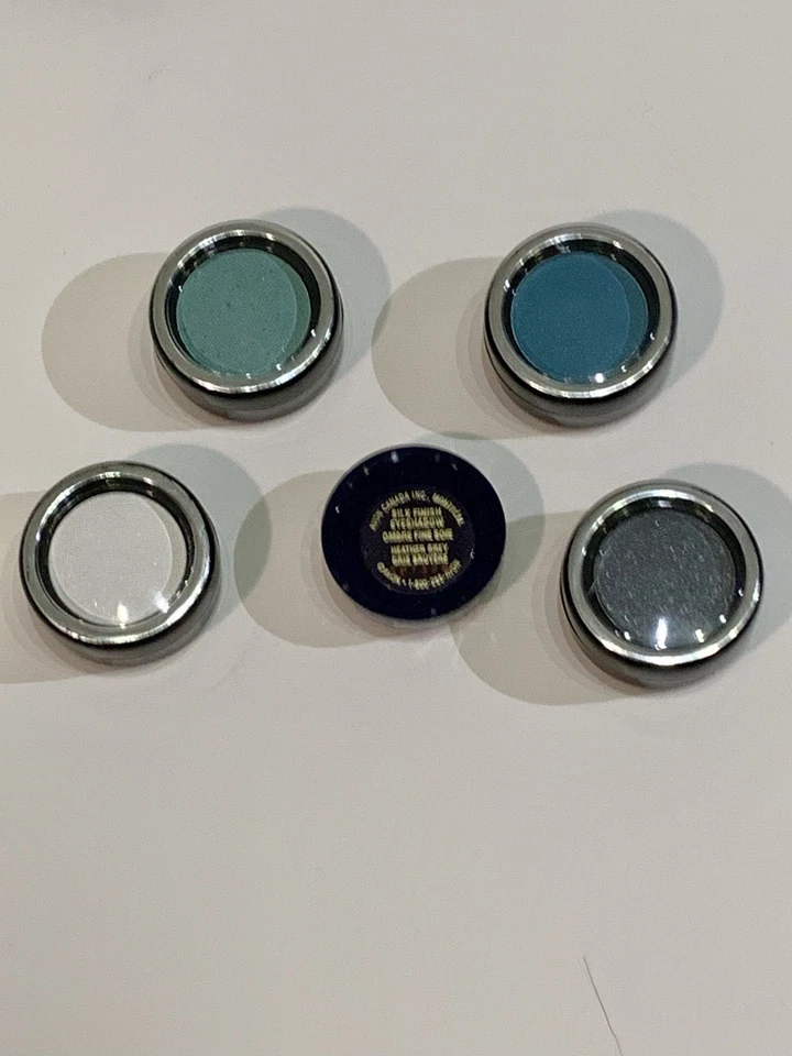 Lot of 5 Eyeshadow Refills Avon Blue Green White Cinnamon Metallic Gray - Image 2 of 4