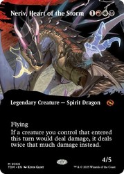 Neriv, Heart of the Storm (Borderless) #366 - Tarkir: Dragonstorm Mythic