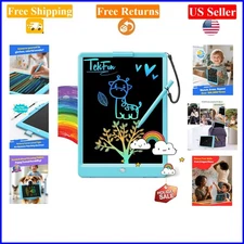Kids 10-inch LCD Drawing Tablet Blue, Mess-Free Doodle Board for Ages 3-8, Po...
