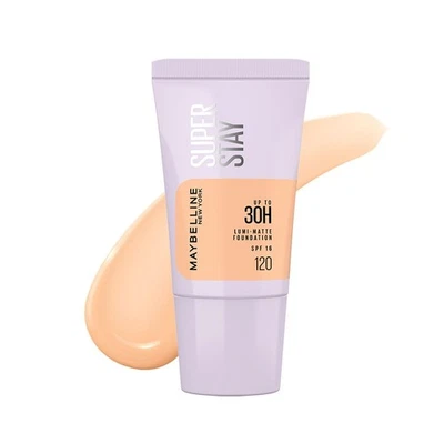 Maybelline New York SuperStay Lumi Matte Fond de Teint SPF 16, Teinte 120, 18 ml - Photo 1/4