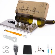 Glass Bottle Cutter, Upgraded Bottle Cutting Tool Kit