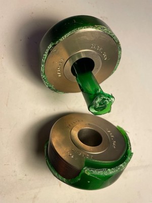 Set of Winter WC-L Thread Rolling Dies 7/16-28 for a Reed B-18 Head New in Wax