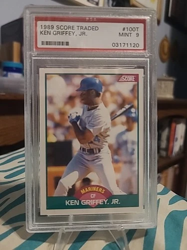 1989 Score Traded #100T Ken Griffey Jr Rc PSA 9 MINT.