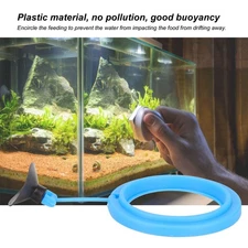 Fish Tank Feeder Plastic Fish Tank Floating Food Circle With Strong Suction