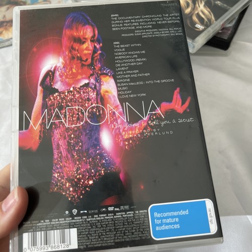 Madonna DVDs Bulk 90s 00s Pop Music Merchandise Concert Collection Reg 4 x8 - Picture 13 of 24