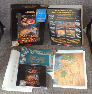 Betrayal At Krondor - Big Box Vintage 1994 IBM PC CD-ROM RPG Game - CIB Complete