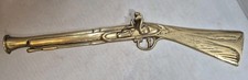Vintage Decorative Brass Wall Hanging Rifle Musket Style Ornamental Display