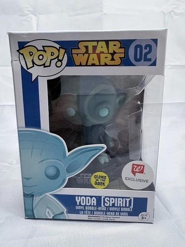 ✅Funko pop star wars yoda spirit #02 glows in the dark walgreens JJ0226JW