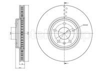 2X Metelli Bremsscheibe 23-1031C FüR Audi