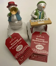 NWT Hallmark Trumpet Tom & Keyboard  Ken Snowman Band Wireless Motion & Sound