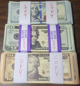 WHOLESALE PRICE! Best REPLICA AGED $100 $20 $10 x 100 ea ( 300 total) 
