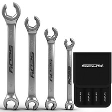 4-piece Flare Nut Wrench Set - Sae Brake Line Wrench 14 516 38 716 12 4-piece Flare Nut Wrench Set - Sae Brake Line Wrench 14 516 38 716 12