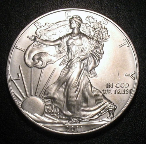 2011 American Silver Eagle ASE $1  One Troy Ounce Oz .999 Fine Bullion MS BU UNC
