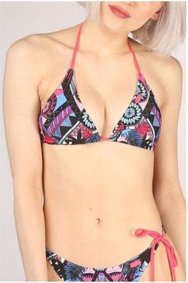 Superdry Damen Badetop Schwimmtop Bra AZTEC CRAZE BIKINI TOP, Mehrfarbig, M