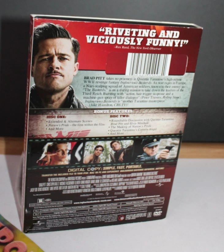 Inglourious Basterds 2 Disc Special Edition DVD Movie Brad Pitt Tarantino - Image 4 of 4