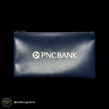 PNC Bank Currency Storage Paper Money Banknote Deposit Bag Blue White