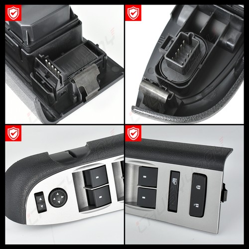 Window Master Switch 22968506 Bezel Mirror & Lock Fit Chevy Silverado 2500 - Picture 8 of 9