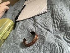 Copper Cuff Bracelet Simple thick wide