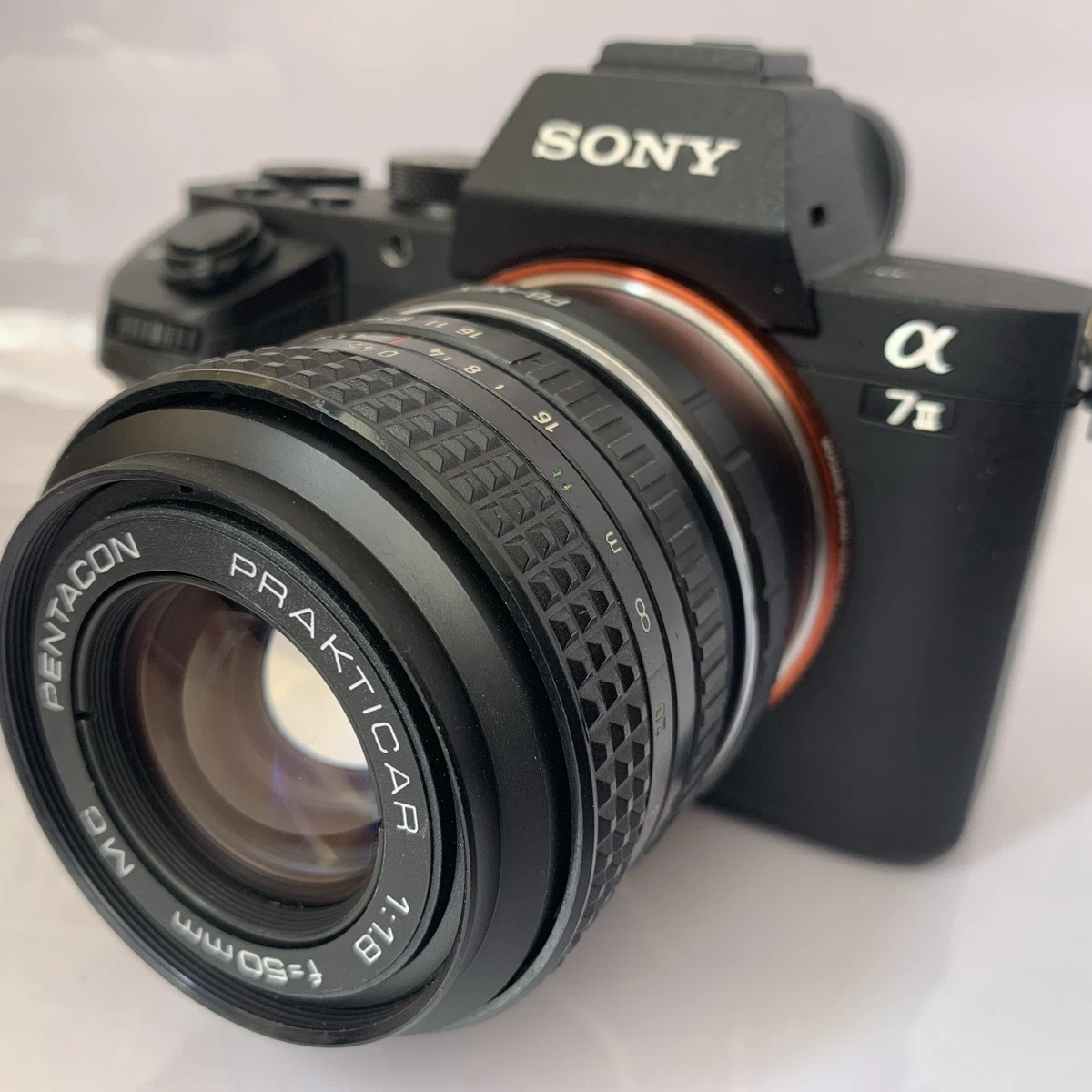 Lente sin espejo Sony E Mount 50 mm/80 mm F1.8 compatible con marco completo NEX 5N NEX 7 3000 A7