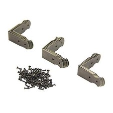 1.7x0.7 inch Vintage Corner Protectors 30 Pcs Metal Box Corner 42 18mm