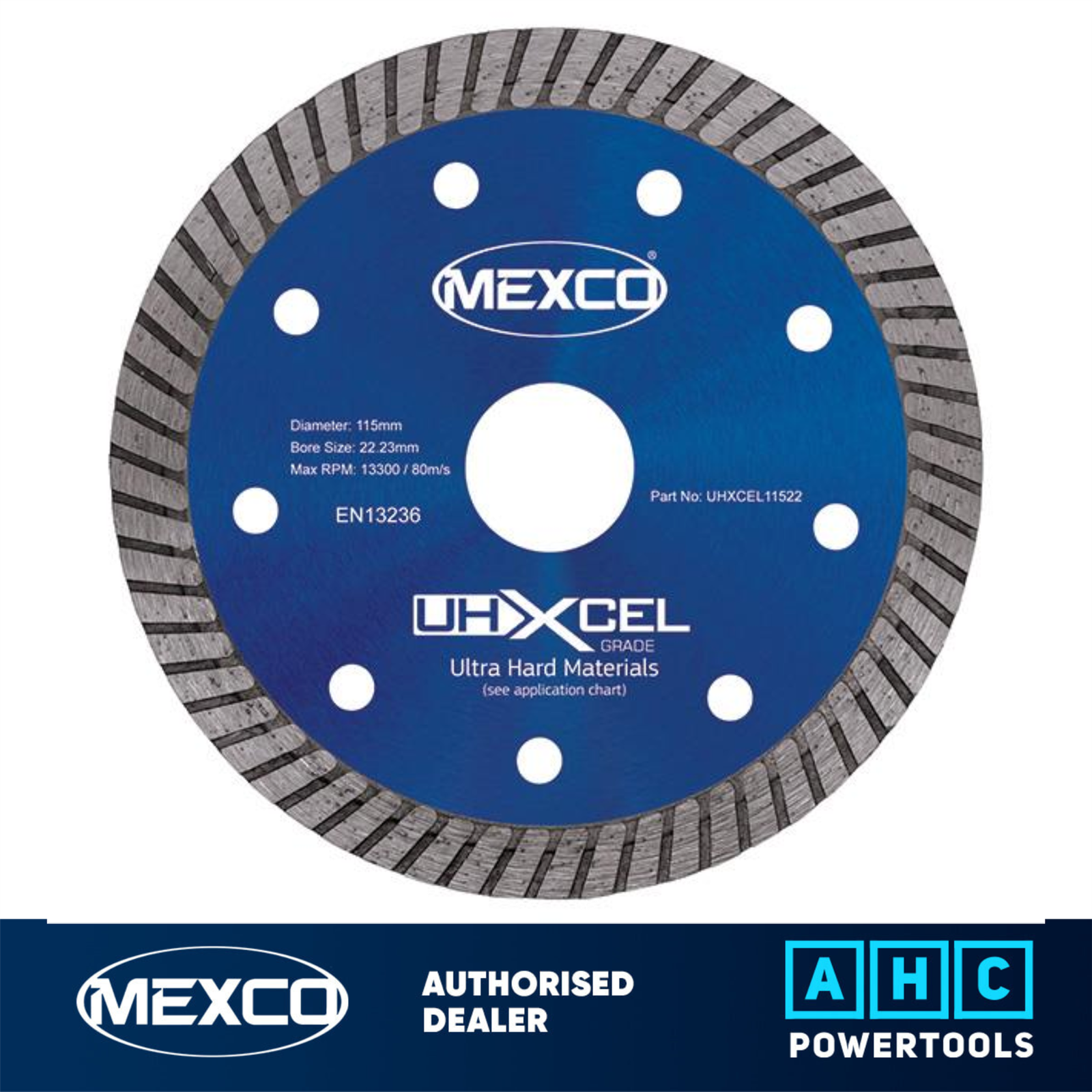Mexco UHXCEL11522 115 x 22MM Bore Ultra Hard Materials XCEL Grade Diamond Blade - Image 3