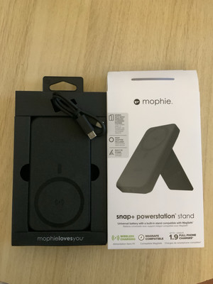 mophie Snap+ 10000 mAh Wireless Powerstation Stand Black