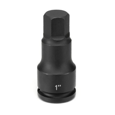 Grey Pneumatic 1-1/8'' Hex Drive Impact Bit Allen Socket Wright Proto Tools NIB