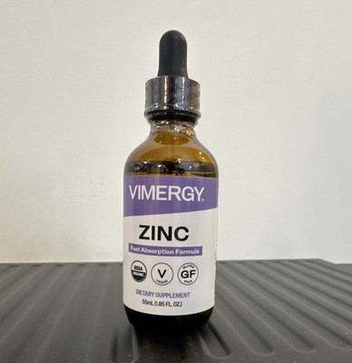Vimergy Zinc Liquid Drops Immune Support Vegan Gluten-Free USDA Organic 1.85oz