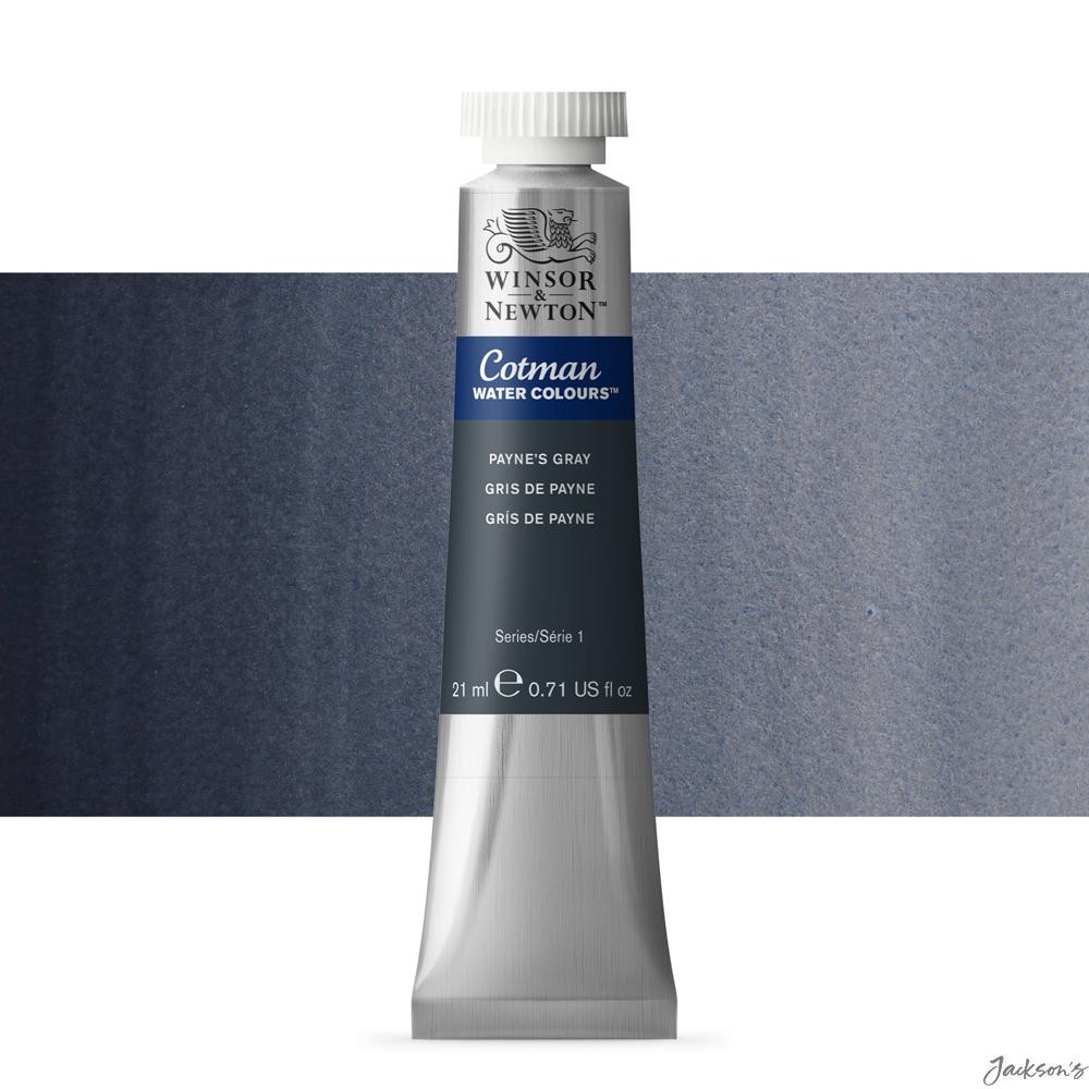 Winsor & Newton Cotman Watercolour Paint Tube 21ml Payne's Grey For Artists