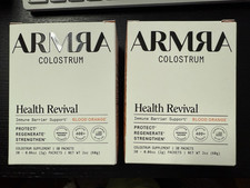 2 Packs ARMRA Colostrum Superfood Immune Support Blood Orange 60 Servings Total