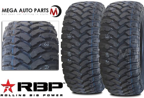 2 RBP Repulsor M/T 35x12.5x22 117Q 10 Ply/E Mud Tires, Truck/SUV, Off Road
