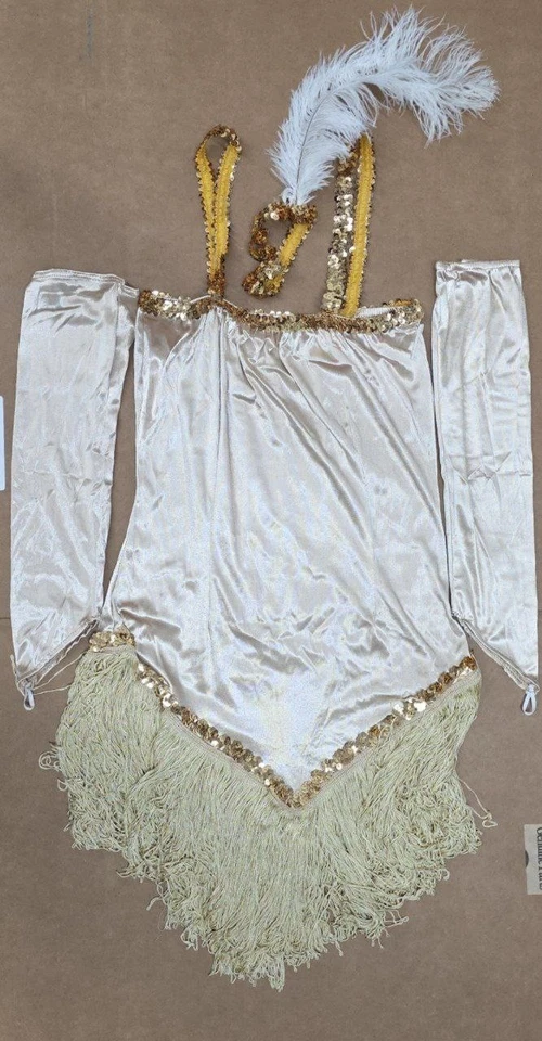 RG Costumes Fringetime Satin 8-10 SILVER - Image 2 of 2