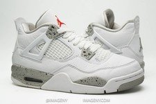 AIR JORDAN IV 4 RETRO GS SIZE 5Y WHITE OREO WHITE FIRE RED TECH GREY DJ4699 100