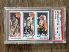 1980 Topps - Marques Johnson / Larry Bird / Jack Sikma- Graded PSA VG-EX 4 RC