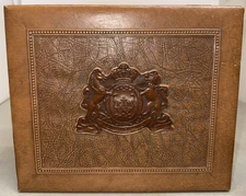 Vintage Philip Morris & Co Wood Cigar Box Veni Vidi Vici 