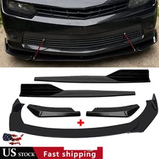 For Chevrolet Comaro Front Bumper Lip Chin Spoiler Body Kit Splitter Side Skirt