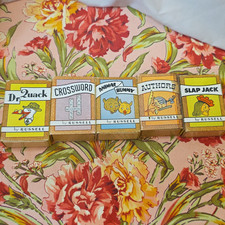 Russell Vintage Cards: Dr. Quack, Crossword, Animal Rummy, Authors, Slap Jack