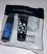 COWSHED Travel Pack. Lip Balm Hand Cream towelette 3 PIECE New