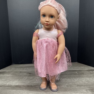 Our Generation Twinkle 18'' Tooth Fairy Doll Pink Glitter Hair