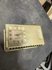 Vintage Art Deco Honeywell Thermostat TA7002A1C0A with Clock-UNTESTED