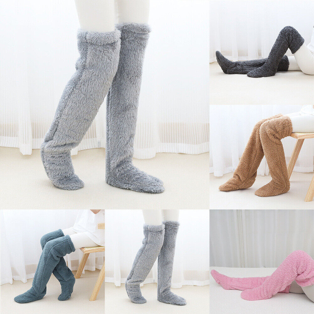 APL Calze lunghe da donna calze calde ciabatte sopra il ginocchio fuzzy calzino soffice