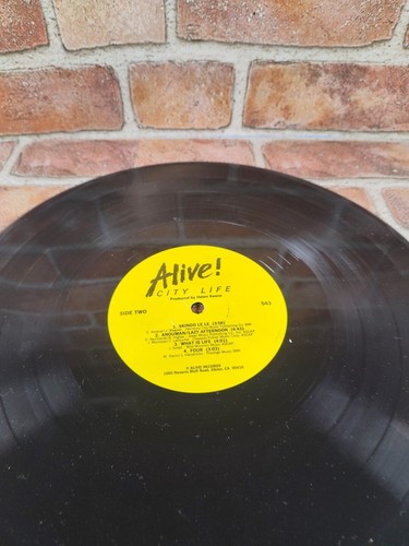 City Life - Alive - 1982 Alive! 543 LP Vinyl Record Album - Imagen 6 de 6