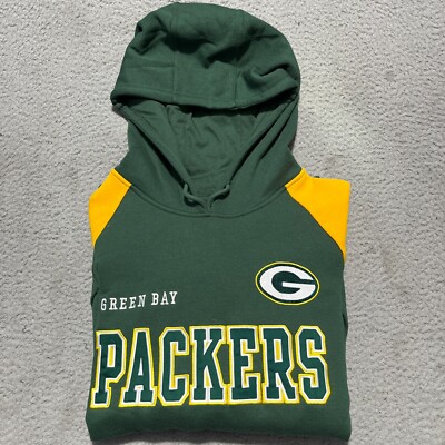 【US限定】STARTER NFL Green Bay Packers Vintage Hoodie Green Bay Packers Hoodie Mens XL Green Vintage Starter