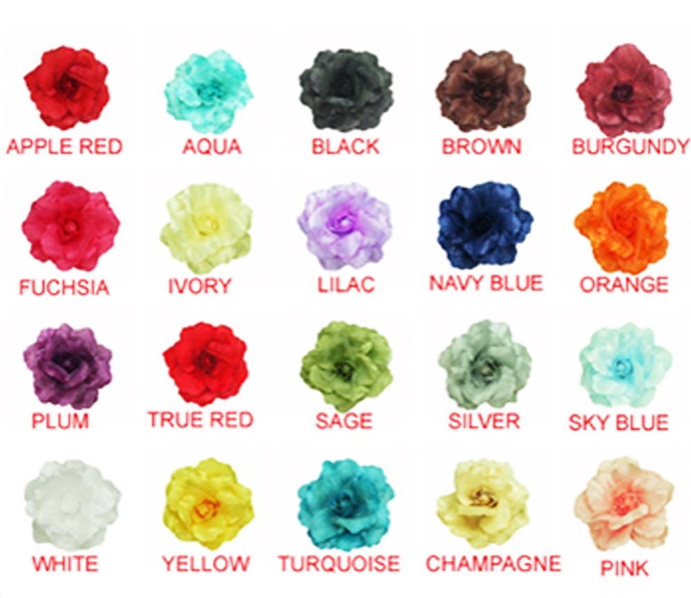 Rose Satin Flower Brooch for Wedding Dresses - Multiple Colors
